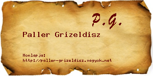 Paller Grizeldisz névjegykártya